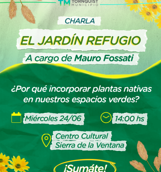 ‘El jardín refugio’, charla sobre plantas nativas en Sierra de la Ventana