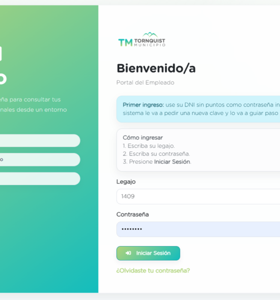 Avanza la modernización administrativa: Tornquist Municipio implementa los recibos de sueldo digitales