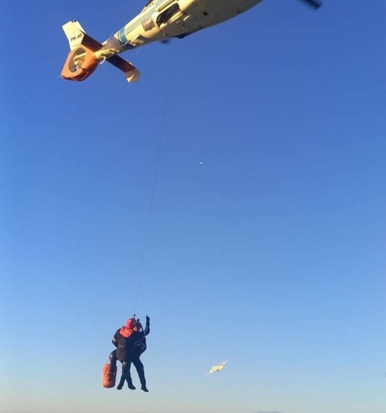 Viedma: Prefectura realizó una aeroevacuación de emergencia en pleno Día de la Patria