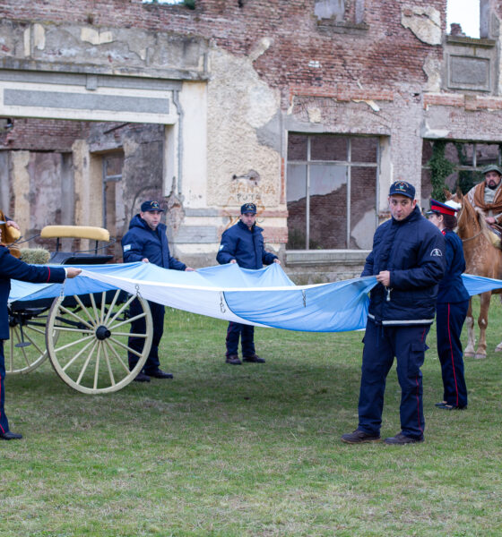 Villa Ventana se vistió de celeste y blanco para celebrar el Día de la Bandera