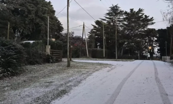 Nevadas en el sudeste bonaerense: qué localidades registraron nieve
