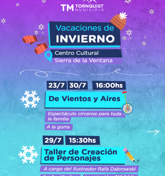 Vacaciones de invierno: Continúan en el distrito las actividades para toda la familia