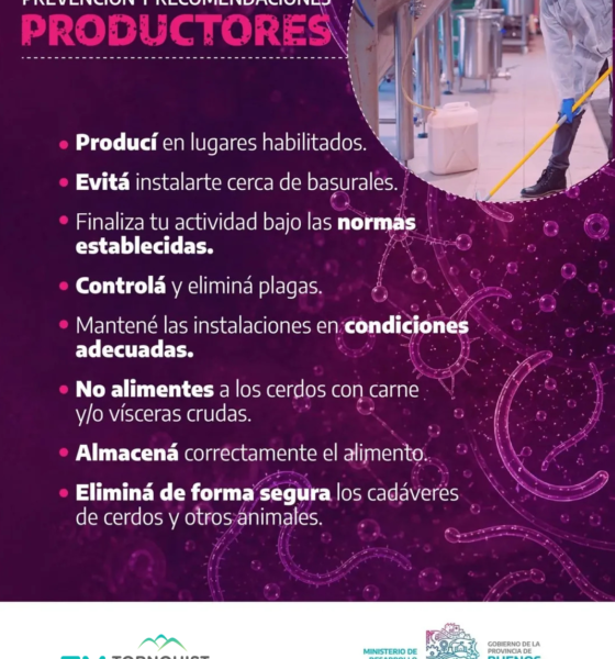 Ante el brote de triquinosis en la región, recomendaciones de la Secretaría de Salud