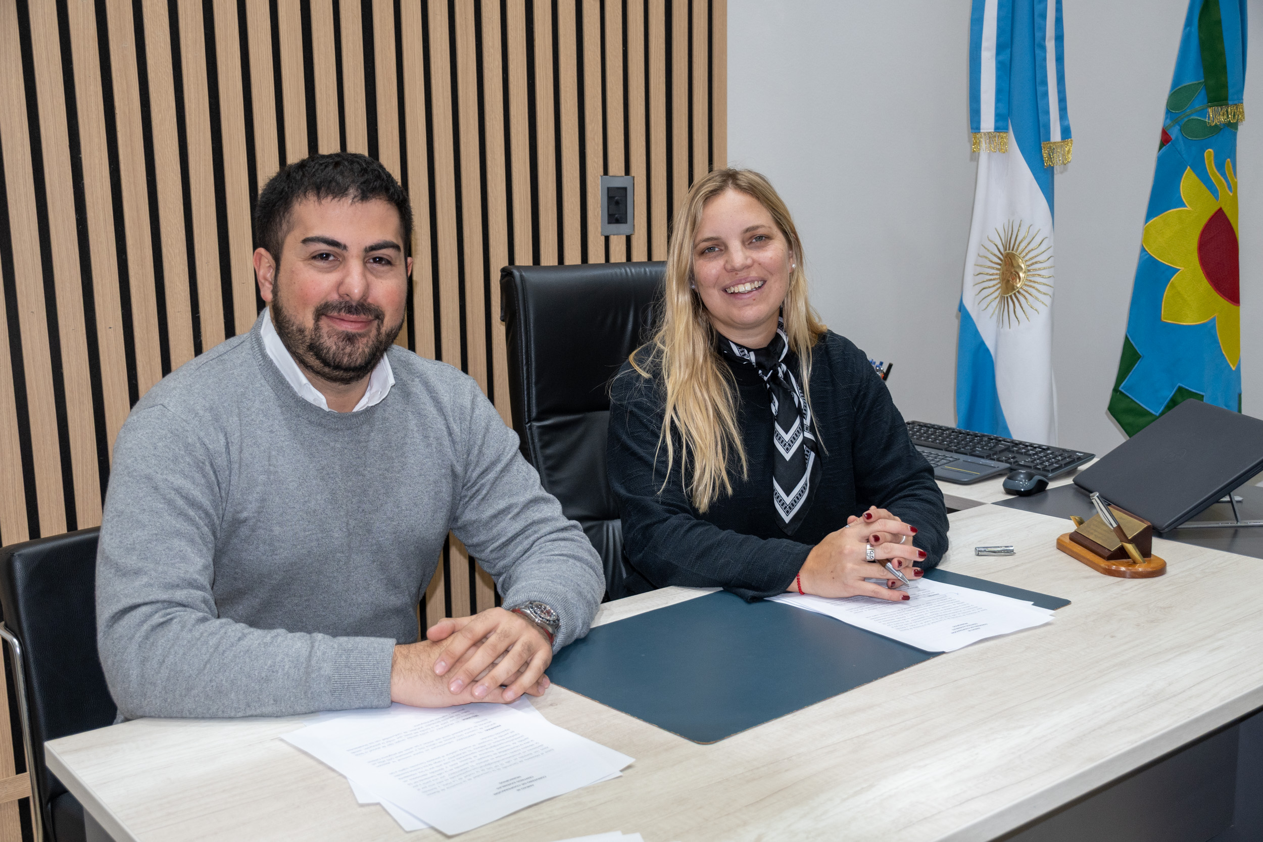 Estefanía Bordoni firmó la renovación del Centro Juvenil Tornquist