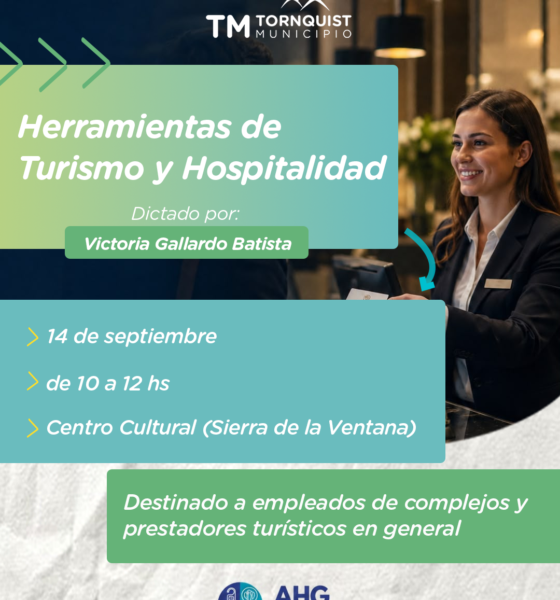 Turismo: Brindarán capacitaciones de hospitalidad y nuevas tendencias en gastronomía