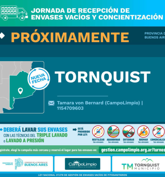 Disponible un relevamiento para la recolección de envases de fitosanitarios