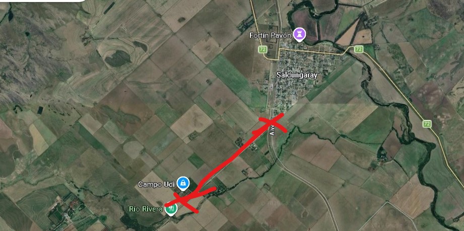 Corte programado de tránsito en camino vecinal de Saldungaray