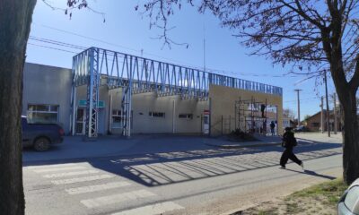 Avanza la esperada obra del techo de ingreso en el Hospital Menor de Sierra de la Ventana