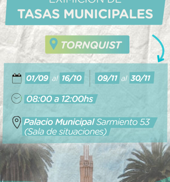 El 1 de septiembre se habilita el trámite de eximición de tasas municipales 2027
