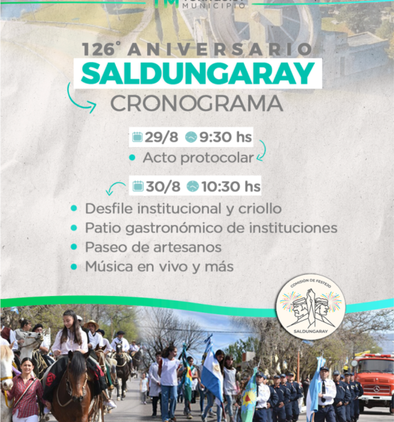 Saldungaray celebrará el 126º aniversario de su fundación