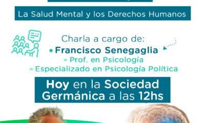 Charla ‘¿Qué es la vejez?, la salud Mental y los Derechos Humanos’, hoy en la Sociedad Germánica