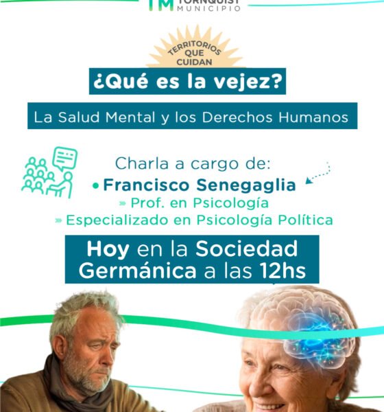 Charla ‘¿Qué es la vejez?, la salud Mental y los Derechos Humanos’, hoy en la Sociedad Germánica