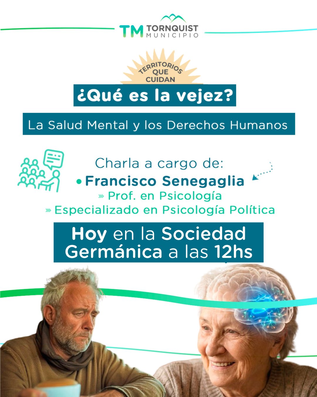 Charla ‘¿Qué es la vejez?, la salud Mental y los Derechos Humanos’, hoy en la Sociedad Germánica