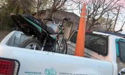 Allanamiento y secuestro de motocicleta en Saldungaray