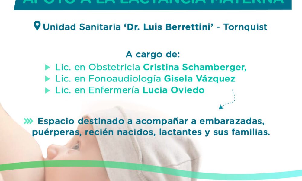Tornquist: Comienza a funcionar un Consultorio Integral de Apoyo a la Lactancia Materna