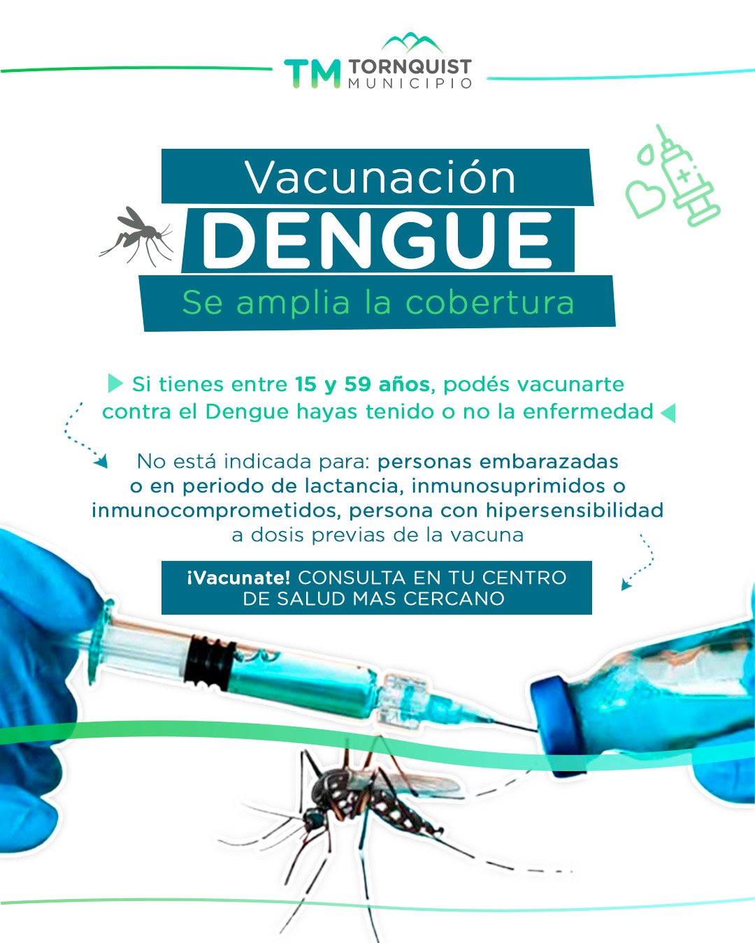 Salud: Amplían la cobertura de vacunación contra el dengue