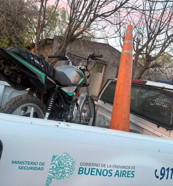 Allanamiento y secuestro de motocicleta en Saldungaray