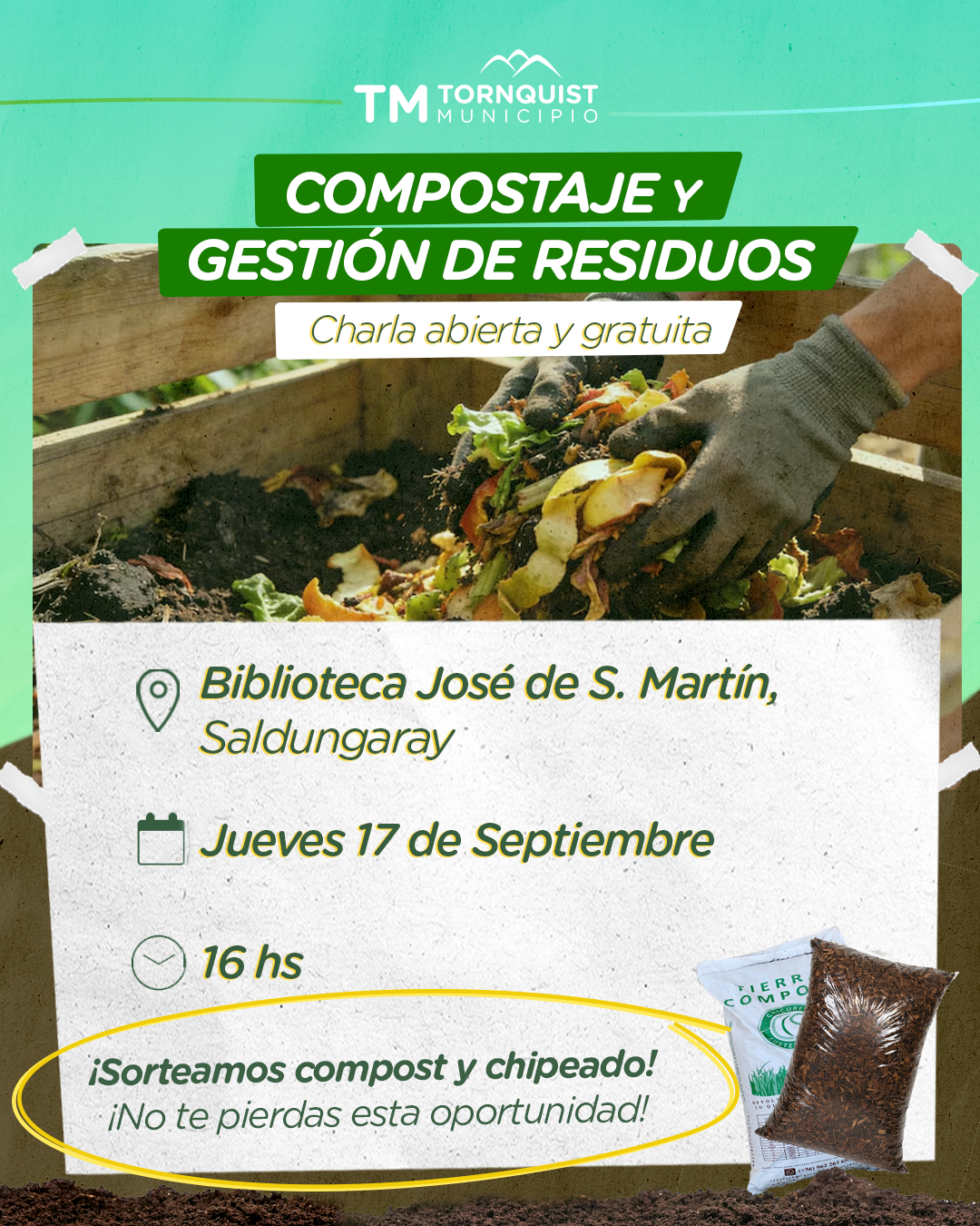 Saldungaray: charla abierta sobre compostaje y gestión de residuos