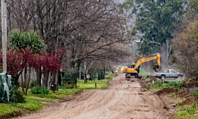 Se ejecutan obras de infraestructura pluvial en el Barrio La Cumbre de Sierra de la Ventana