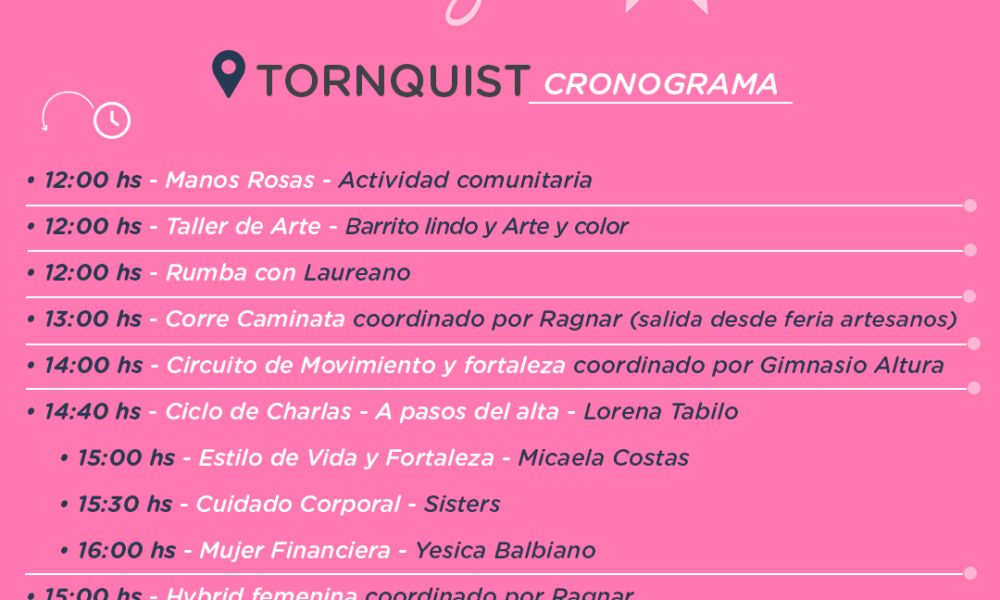 Octubre Rosa: habrá jornadas de prevención y concientización en todo el distrito