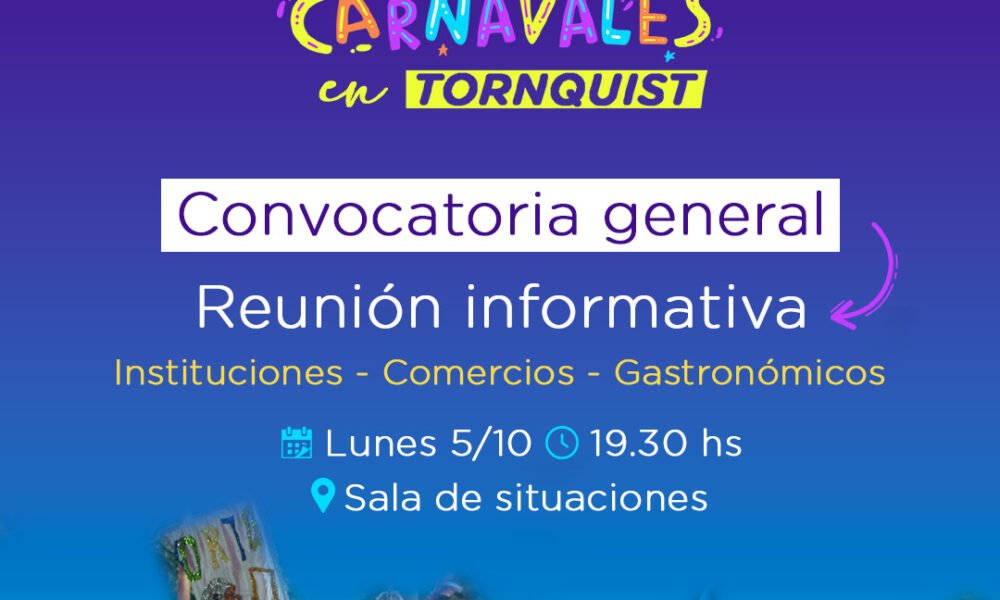 Reunión informativa por la próxima edición de los Carnavales de Tornquist