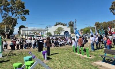 Tres Picos inauguró la Plaza "El Vagón" un nuevo espacio pensado para toda la comunidad