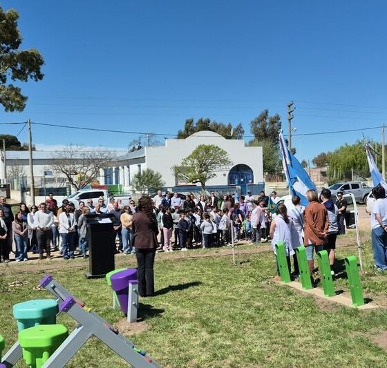 Tres Picos inauguró la Plaza "El Vagón" un nuevo espacio pensado para toda la comunidad