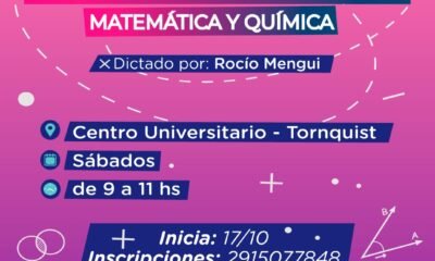 Centro Universitario: Se brindará un curso gratuito de nivelación de matemáticas y química
