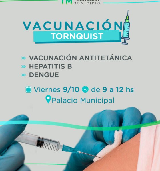 Este viernes habrá vacunación itinerante en el hall del Palacio Municipal