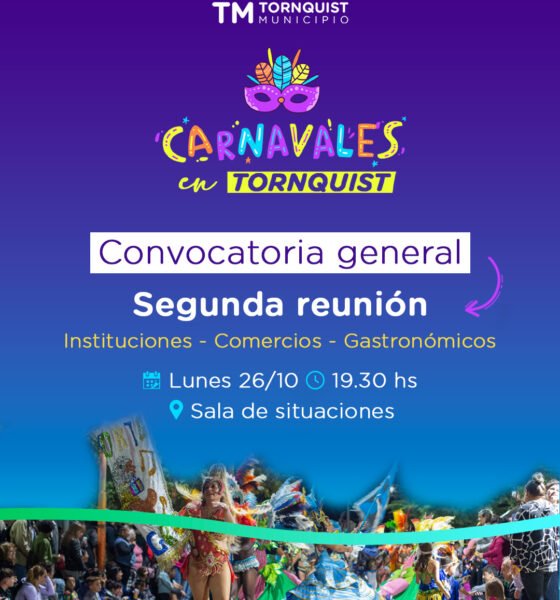 La comunidad de Tornquist ya trabaja en la organización de los Carnavales 2027