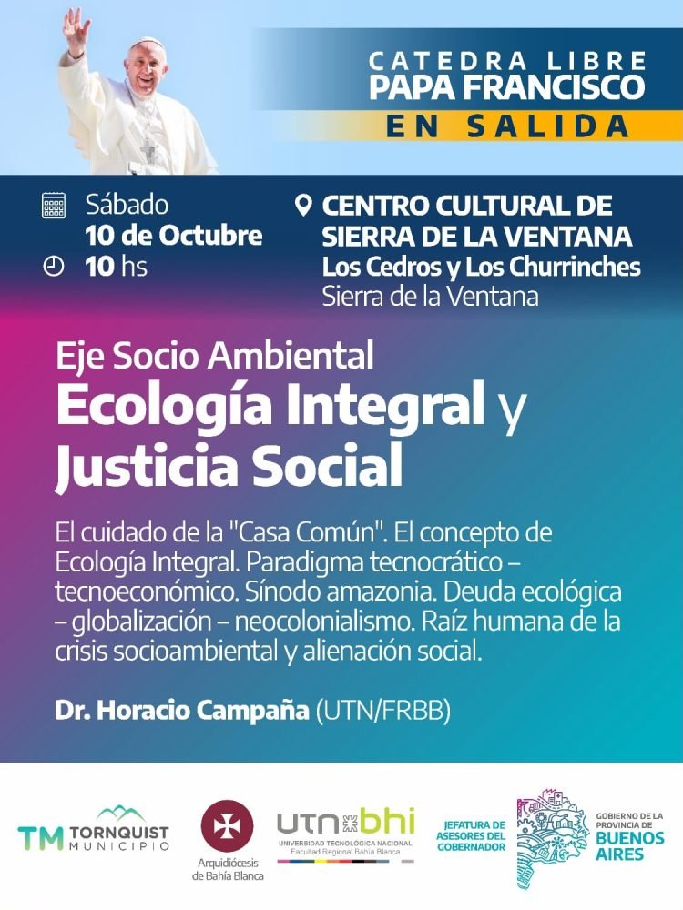 La Cátedra libre Papa Francisco llega a Sierra de la Ventana