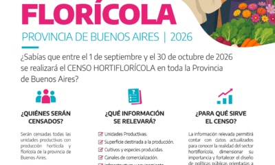 Se lleva adelante el Censo Hortiflorícola Provincial